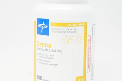 Medline OTCM00007 Senna Sennosides 8.6mg, 100 Tablets